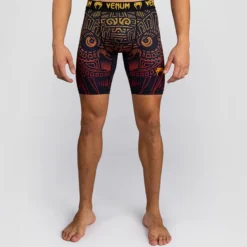 Venum Quetzal Fury Vale Tudo Shorts Black/Fury Red/Tangerine