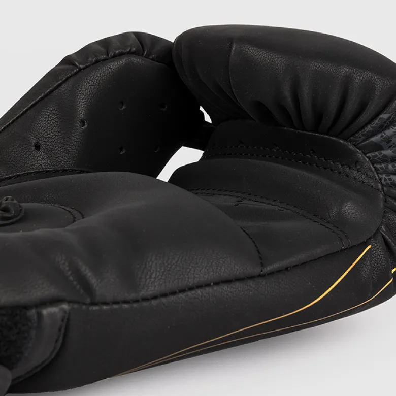 Venum Serpenti Boxing Gloves Black/Silver/Gold
