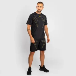 Venum Serpenti Dry Tech T-shirt Black/Silver/Gold