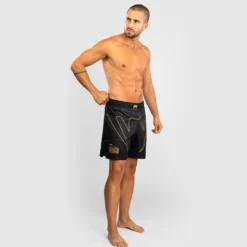 Venum Serpenti Fightshorts Black/Silver/Gold