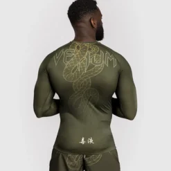 Venum Serpenti Rashguards Long Sleeves Kaki/Bronze/Ivory