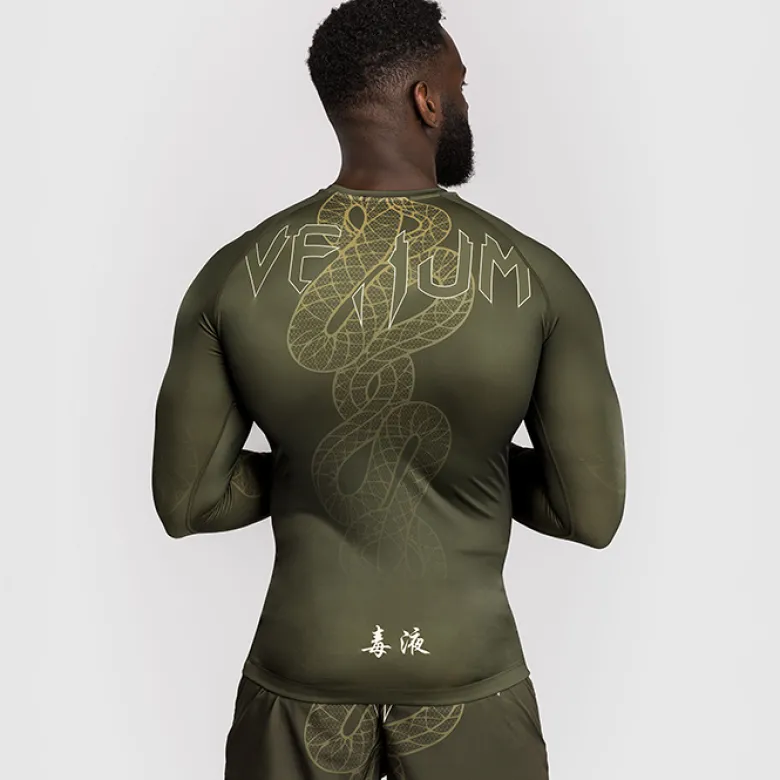 Venum Serpenti Rashguards Long Sleeves Kaki/Bronze/Ivory