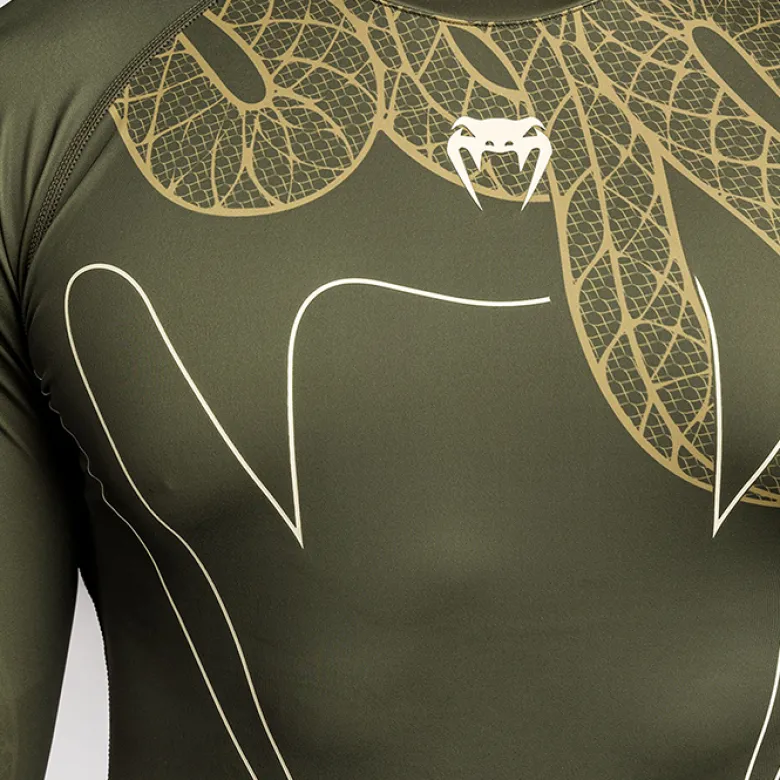Venum Serpenti Rashguards Long Sleeves Kaki/Bronze/Ivory