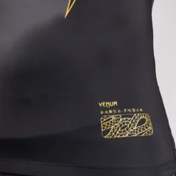 Venum Serpenti Rashguards Short Sleeves Black/Silver/Gold