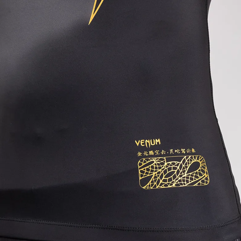 Venum Serpenti Rashguards Short Sleeves Black/Silver/Gold
