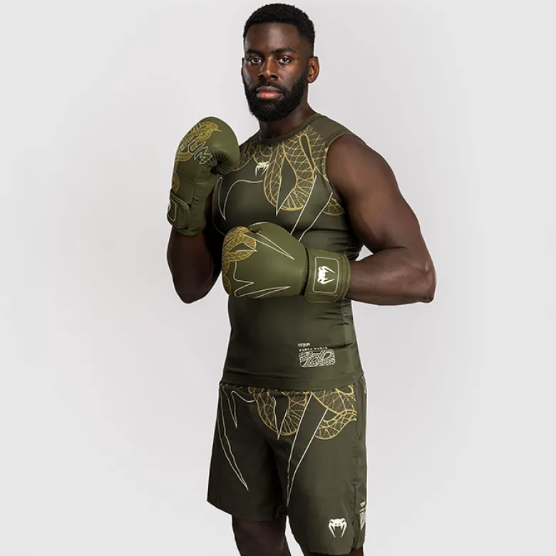 Venum Serpenti Rashguards Sleeveless Kaki/Bronze/Ivory