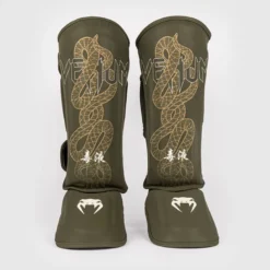 Venum Serpenti Shinguards Kaki/Bronze/Ivory