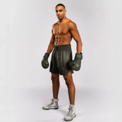 Venum Stealth Boxing Shorts Khaki/Dark Green