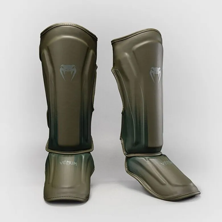 Venum Stealth Shinguards Khaki/Dark Green