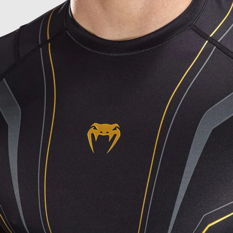 Venum Streamline Short Sleeves Rashguards Black/Gold
