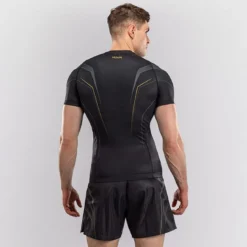 Venum Streamline Short Sleeves Rashguards Black/Gold