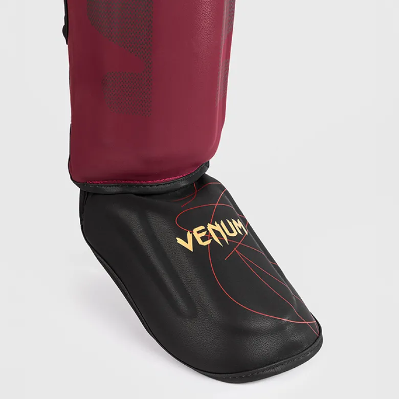 Venum Tactical XT Shinguards Black/Burgundy/Gold