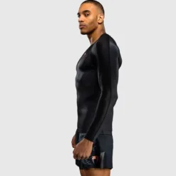 Venum Thunder Dragon Long Sleeve Rashguard Black/Grey/Copper