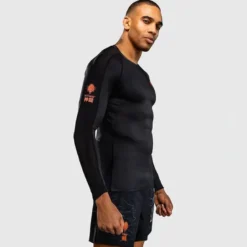 Venum Thunder Dragon Long Sleeve Rashguard Black/Grey/Copper