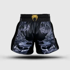 Venum Wolf Atak Muay Thai Shorts Black/Grey