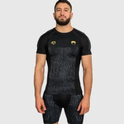 Venum X CHIMAEV Wild Borz Rashguards Short Sleeves Black/Grey