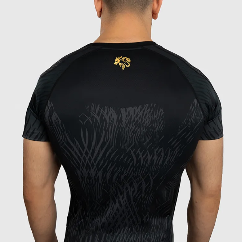 Venum X CHIMAEV Wild Borz Rashguards Short Sleeves Black/Grey