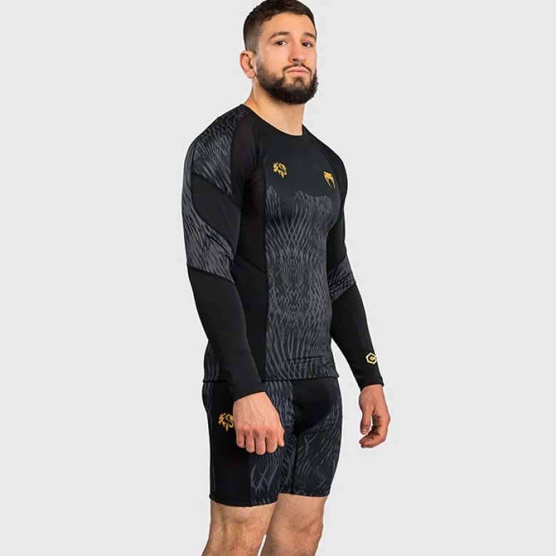 Venum X CHIMAEV Wild Borz Rashguards Long Sleeves Black/Grey