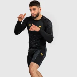 Venum X CHIMAEV Wild Borz Rashguards Long Sleeves Black/Grey