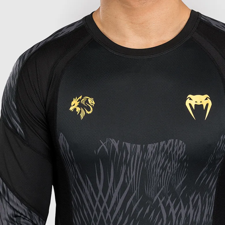 Venum X CHIMAEV Wild Borz Rashguards Long Sleeves Black/Grey
