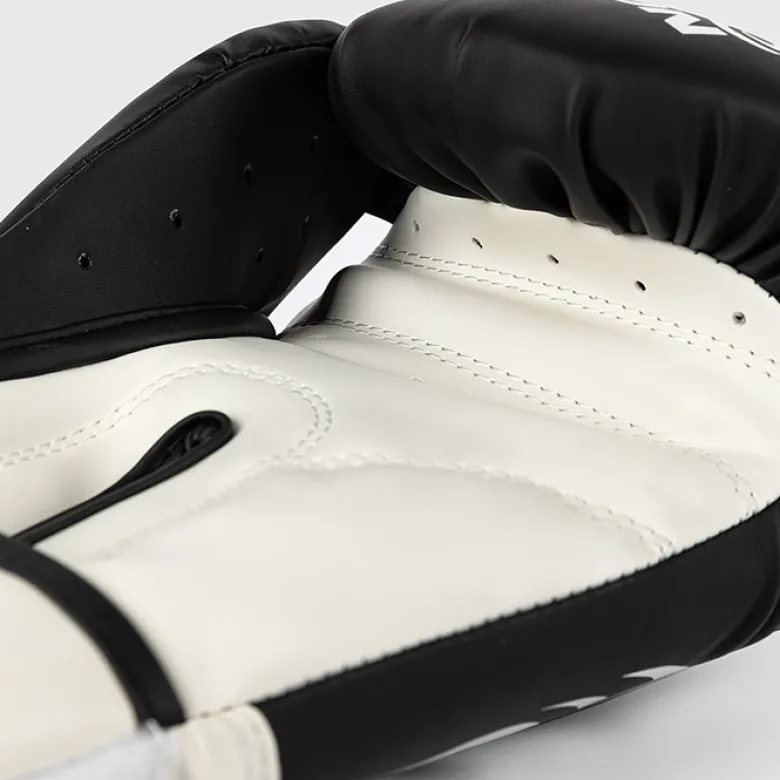 Venum X Mike Tyson Pro Boxing Gloves with velcro Black/White