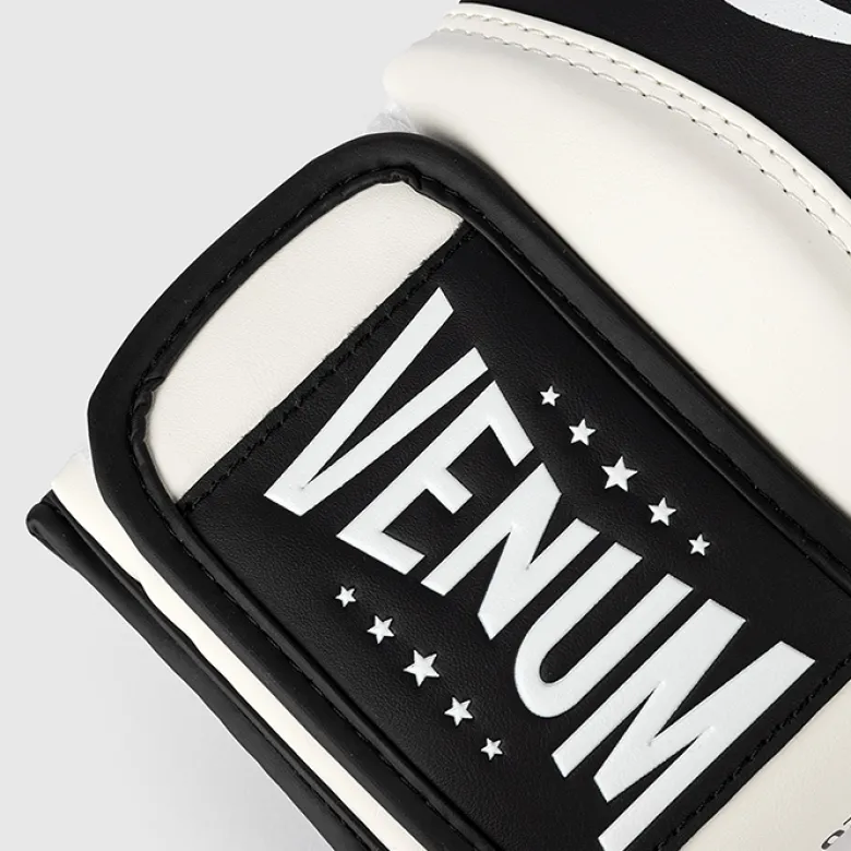 Venum X Mike Tyson Pro Boxing Gloves with velcro Black/White