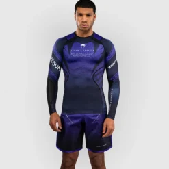 Venum x TEKKEN 8 Long Sleeve Rashguard Kazuya Black/Purple