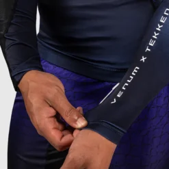 Venum x TEKKEN 8 Long Sleeve Rashguard Kazuya Black/Purple