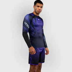 Venum x TEKKEN 8 Long Sleeve Rashguard Kazuya Black/Purple