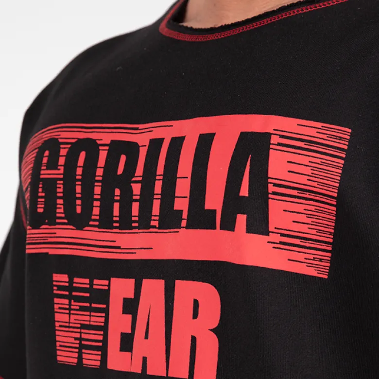 Wallace Workout Top, Black/Red