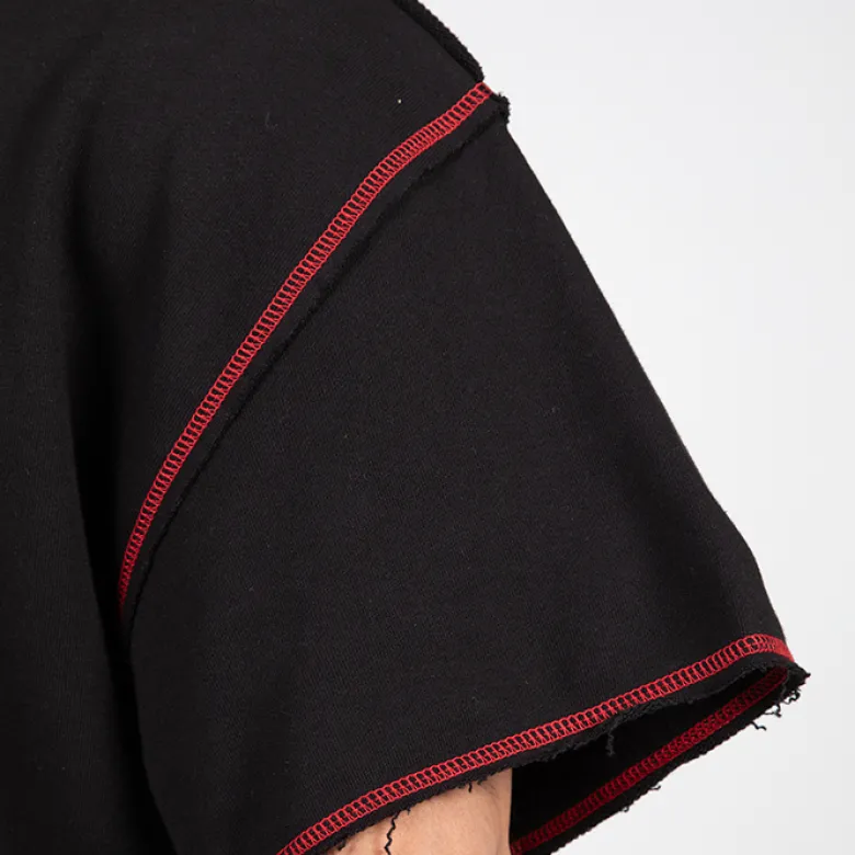 Wallace Workout Top, Black/Red