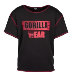 Wallace Workout Top, Black/Red