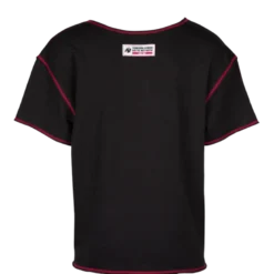 Wallace Workout Top, Black/Red