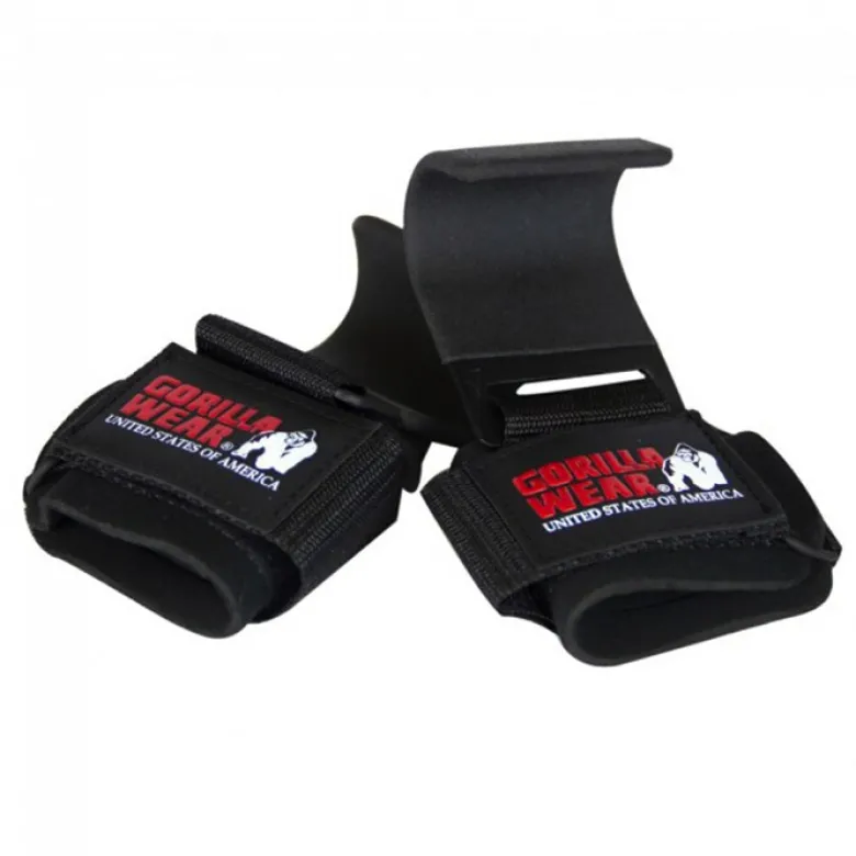 Weight Lifting Hooks Svart
