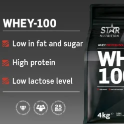 WHEY-100, 4 kg, Choklad