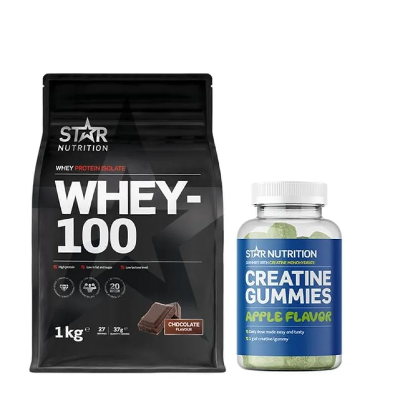 Whey-100 1 kg + Creatine Gummies