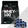 Whey-100 Vassleprotein 4 kg + Bonus Produkt!