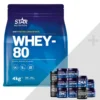 Whey-80 Vassleprotein 4 kg + Bonus Produkt