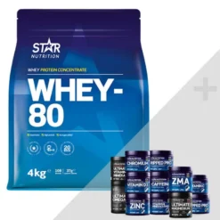 Whey-80 Vassleprotein 4 kg + Bonus Produkt