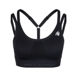 Whitney Seamless Sports Bra, Black