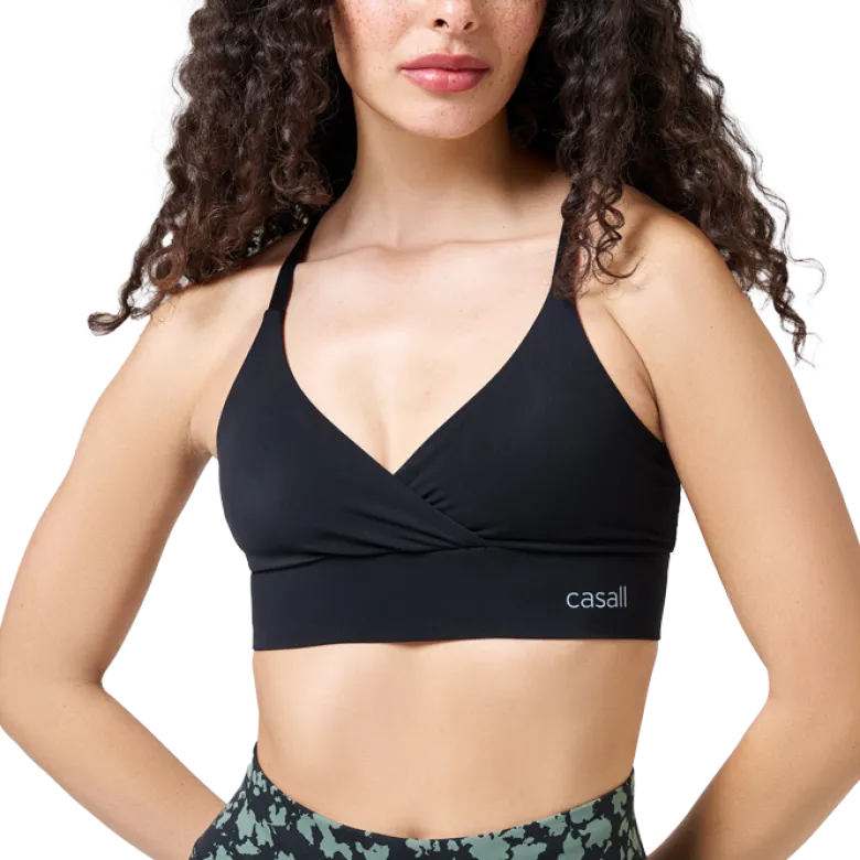 Wrap Sports Bra, Black