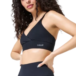 Wrap Sports Bra, Black