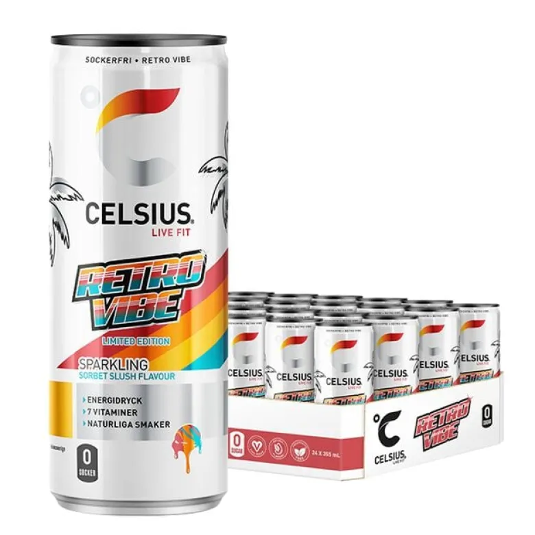 24 x Celsius, 355 ml, Retro Vibe