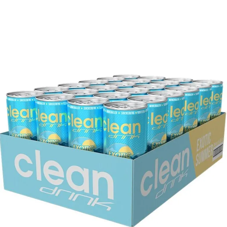 24 x Clean Drink, 330 ml Exotic Summer