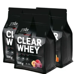 3 x Clear Whey Vassleprotein 500g