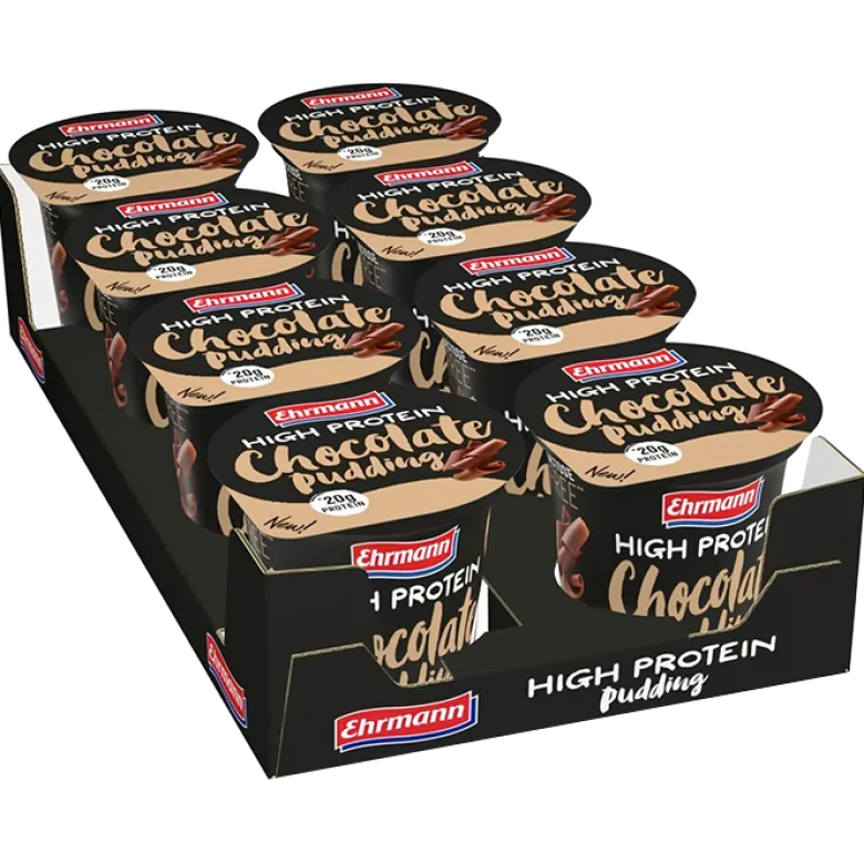 8 x Ehrmann Protein Pudding, 200 g, Chocolate