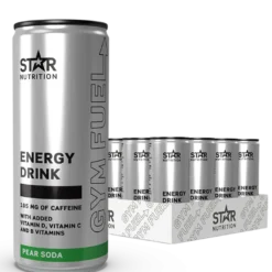 24 x Gym Fuel 330 ml Pear Soda