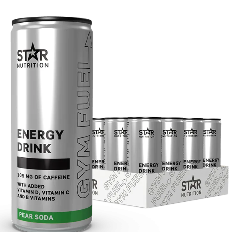 24 x Gym Fuel 330 ml Pear Soda