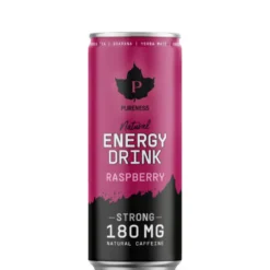 24 x Natural Energy Drink Strong, Raspberry 330 ml