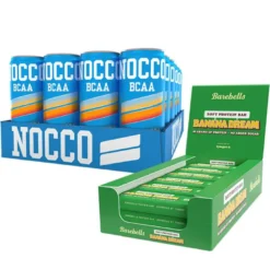 24 x NOCCO, 330 ml + 12 x Barebells Protein Bar, 55 g